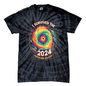 I Survived The 2024 Hurricane Season Tie-Dye T-Shirt