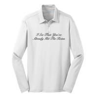 I See That YouRe Already Met The Twins Silk Touch Performance Long Sleeve Polo