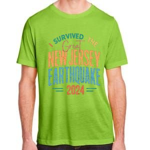 I Survived The Great New Jersey Earthquake 2024 Adult ChromaSoft Performance T-Shirt