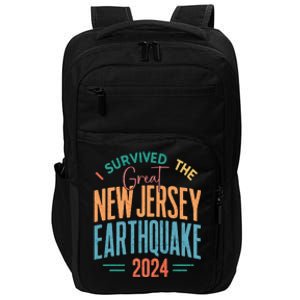 I Survived The Great New Jersey Earthquake 2024 Impact Tech Backpack