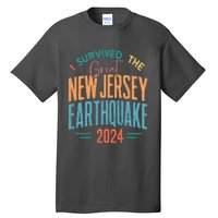 I Survived The Great New Jersey Earthquake 2024 Tall T-Shirt