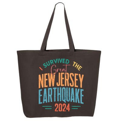 I Survived The Great New Jersey Earthquake 2024 25L Jumbo Tote