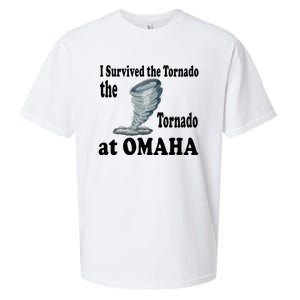 I Survived The Tornado At Omaha Funny Natural Disaster Sueded Cloud Jersey T-Shirt