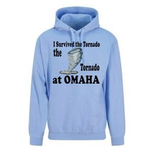 I Survived The Tornado At Omaha Funny Natural Disaster Unisex Surf Hoodie