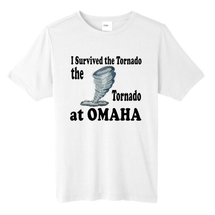 I Survived The Tornado At Omaha Funny Natural Disaster Tall Fusion ChromaSoft Performance T-Shirt