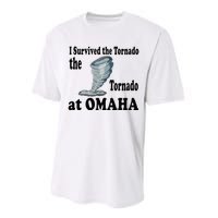 I Survived The Tornado At Omaha Funny Natural Disaster Performance Sprint T-Shirt