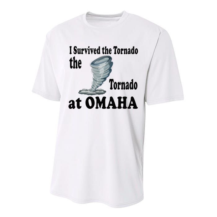 I Survived The Tornado At Omaha Funny Natural Disaster Performance Sprint T-Shirt