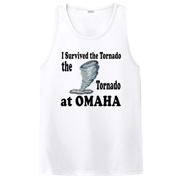 I Survived The Tornado At Omaha Funny Natural Disaster PosiCharge Competitor Tank