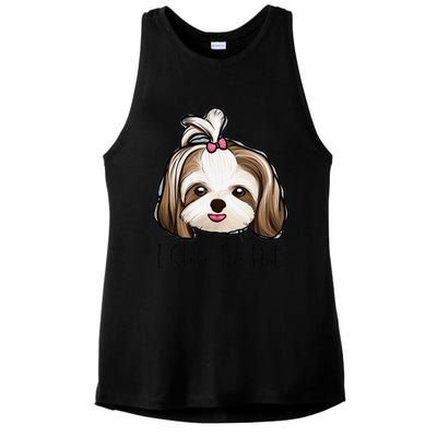 I Shih Tzu Not Funny Shih Tzu Mom Dog Lovers Mothers Day Ladies PosiCharge Tri-Blend Wicking Tank