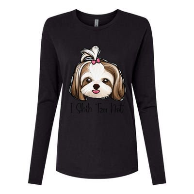 I Shih Tzu Not Funny Shih Tzu Mom Dog Lovers Mothers Day Womens Cotton Relaxed Long Sleeve T-Shirt