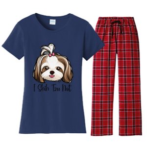 I Shih Tzu Not Funny Shih Tzu Mom Dog Lovers Mothers Day Women's Flannel Pajama Set