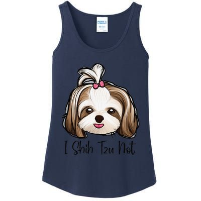 I Shih Tzu Not Funny Shih Tzu Mom Dog Lovers Mothers Day Ladies Essential Tank