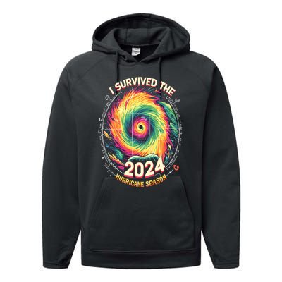 I Survived The 2024 Hurricane Season Performance Fleece Hoodie