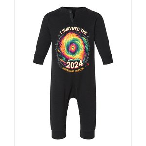 I Survived The 2024 Hurricane Season Infant Fleece One Piece