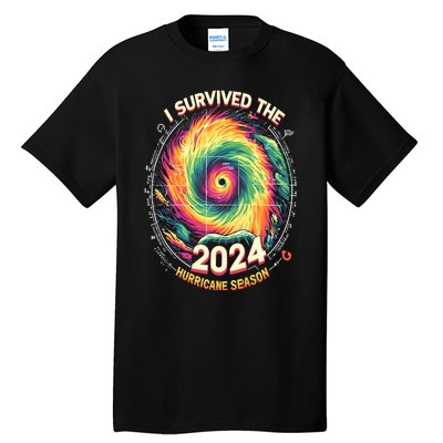 I Survived The 2024 Hurricane Season Tall T-Shirt