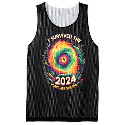 I Survived The 2024 Hurricane Season Mesh Reversible Basketball Jersey Tank