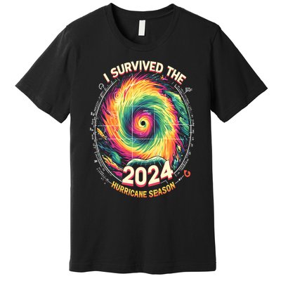 I Survived The 2024 Hurricane Season Premium T-Shirt