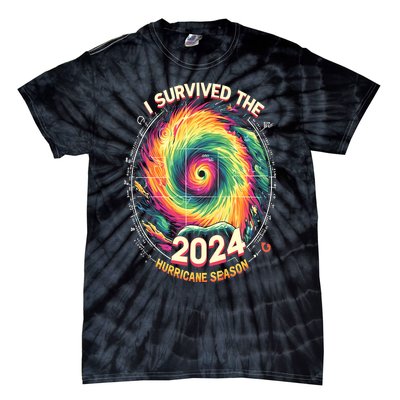 I Survived The 2024 Hurricane Season Tie-Dye T-Shirt