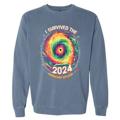 I Survived The 2024 Hurricane Season Garment-Dyed Sweatshirt