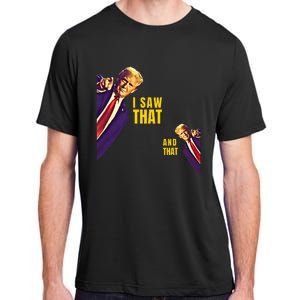 I Saw That Jesus Meme Barron And Im Telling Dad Trump Adult ChromaSoft Performance T-Shirt