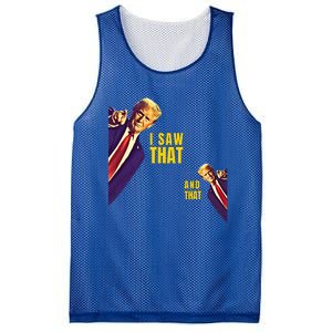 I Saw That Jesus Meme Barron And Im Telling Dad Trump Mesh Reversible Basketball Jersey Tank