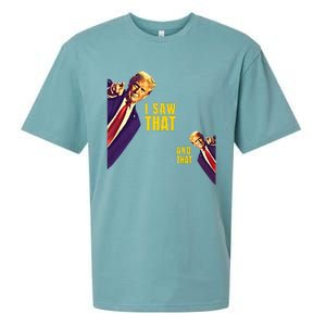 I Saw That Jesus Meme Barron And Im Telling Dad Trump Sueded Cloud Jersey T-Shirt