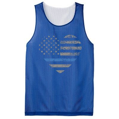 I Support The Thin Blue Line Heart Flag Gift Mesh Reversible Basketball Jersey Tank