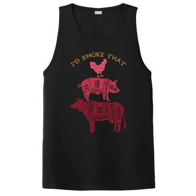 Id Smoke That Barbecue Gift PosiCharge Competitor Tank