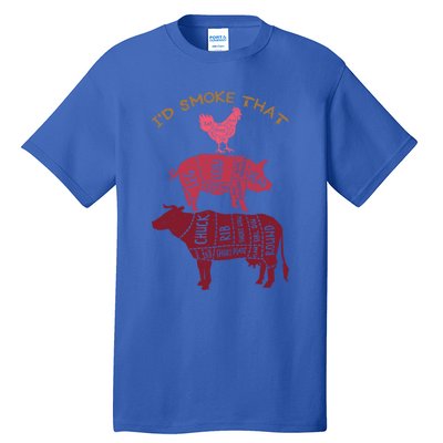 Id Smoke That Barbecue Gift Tall T-Shirt