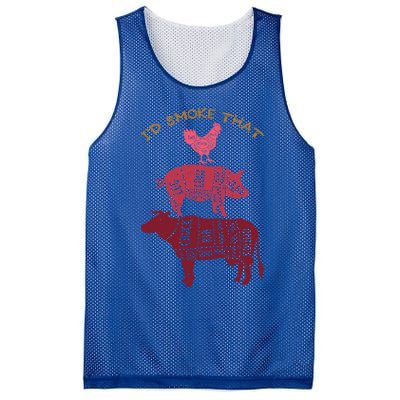 Id Smoke That Barbecue Gift Mesh Reversible Basketball Jersey Tank