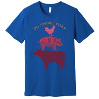 Id Smoke That Barbecue Gift Premium T-Shirt