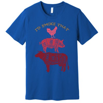 Id Smoke That Barbecue Gift Premium T-Shirt