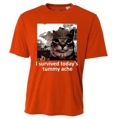 I Survived Todays Tummy Ache Cooling Performance Crew T-Shirt