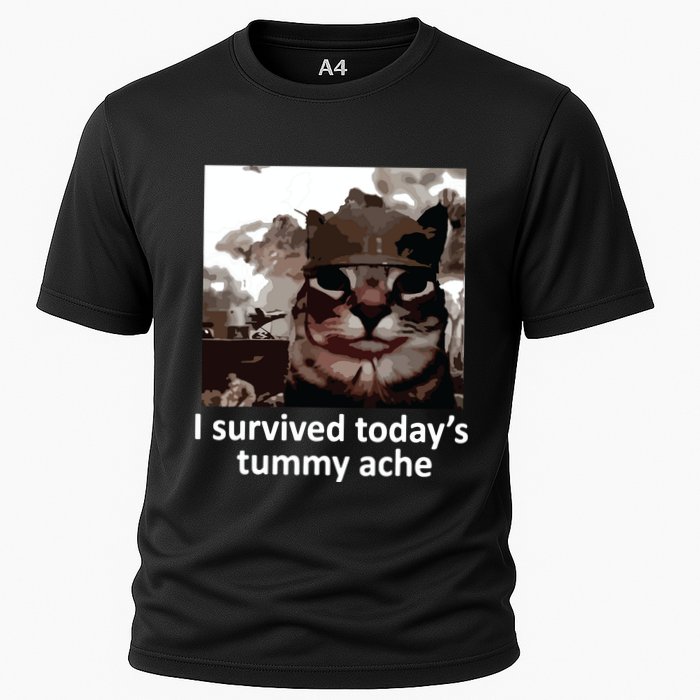 I Survived Todays Tummy Ache Cooling Performance Crew T-Shirt