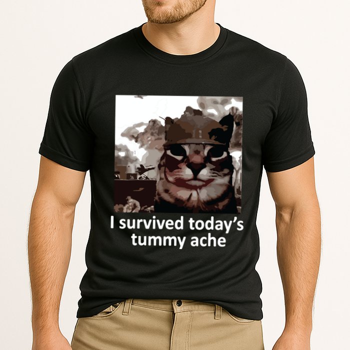 I Survived Todays Tummy Ache Cooling Performance Crew T-Shirt
