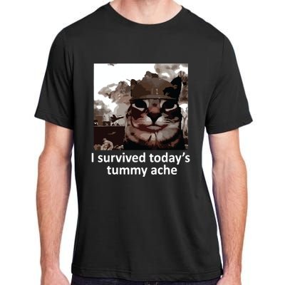 I Survived Todays Tummy Ache Adult ChromaSoft Performance T-Shirt