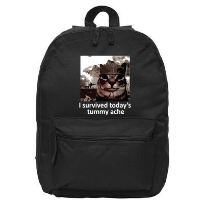 I Survived Todays Tummy Ache 16 in Basic Backpack