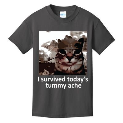 I Survived Todays Tummy Ache Kids T-Shirt