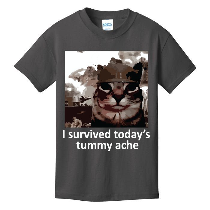 I Survived Todays Tummy Ache Kids T-Shirt