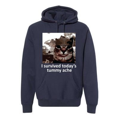 I Survived Todays Tummy Ache Premium Hoodie