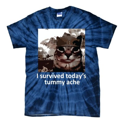 I Survived Todays Tummy Ache Tie-Dye T-Shirt