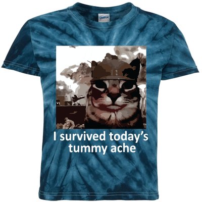 I Survived Todays Tummy Ache Kids Tie-Dye T-Shirt