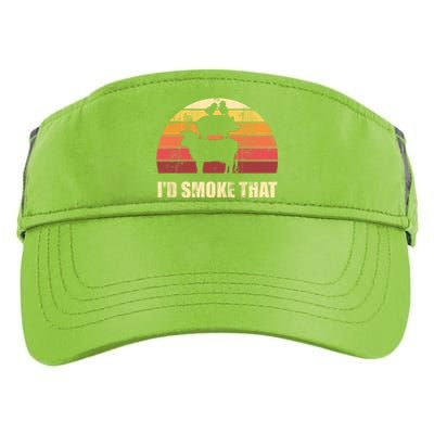 Id Smoke That Barbecue Gift Adult Drive Performance Visor