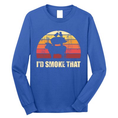 Id Smoke That Barbecue Gift Long Sleeve Shirt