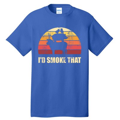 Id Smoke That Barbecue Gift Tall T-Shirt