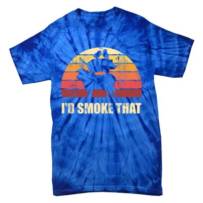 Id Smoke That Barbecue Gift Tie-Dye T-Shirt