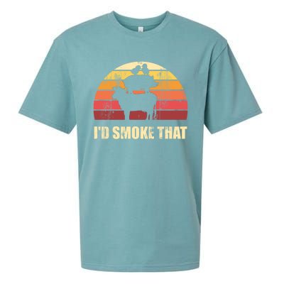 Id Smoke That Barbecue Gift Sueded Cloud Jersey T-Shirt