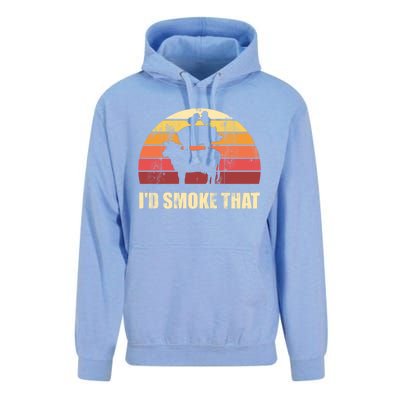 Id Smoke That Barbecue Gift Unisex Surf Hoodie