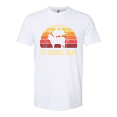 Id Smoke That Barbecue Gift Softstyle® CVC T-Shirt