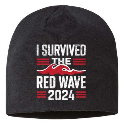 I Survived The Red Wave 2024 Sustainable Beanie